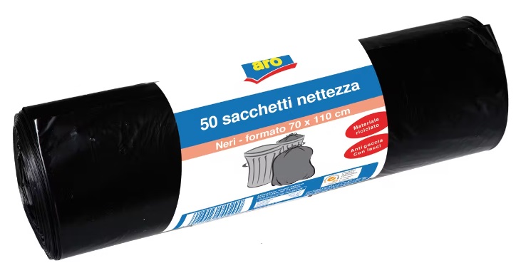 BUSTE CONDOMINIO HANDY BAG 70X110 NERO ROTOLO X10 SACCHI